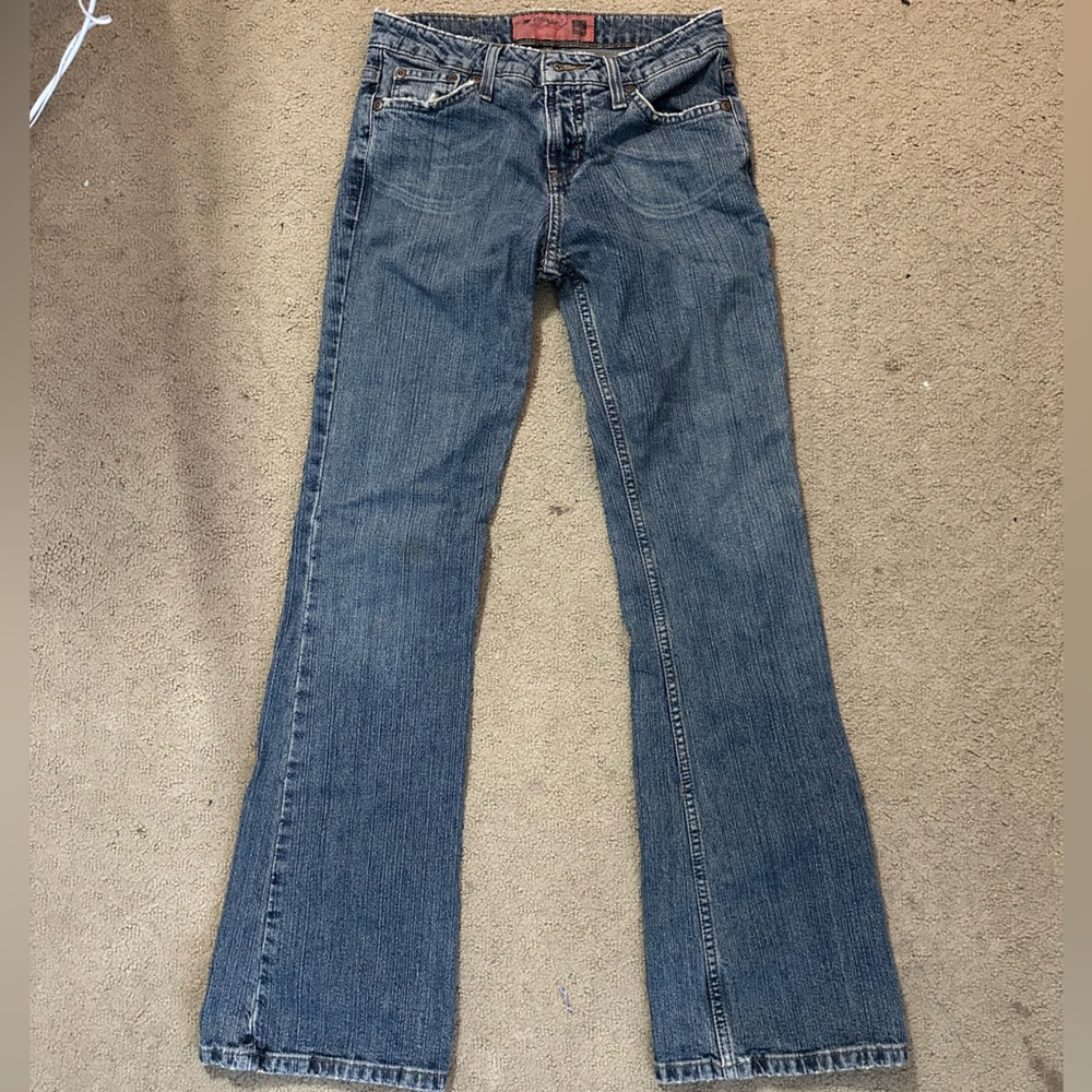 Mossissue boot cut jeans- light washed